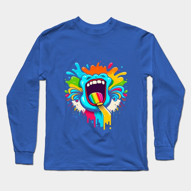 Taste The Rainbow Long Sleeve T-Shirt by Depressed Bunny